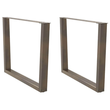Coffee Table Legs V-Shape 2 Pcs Steel
