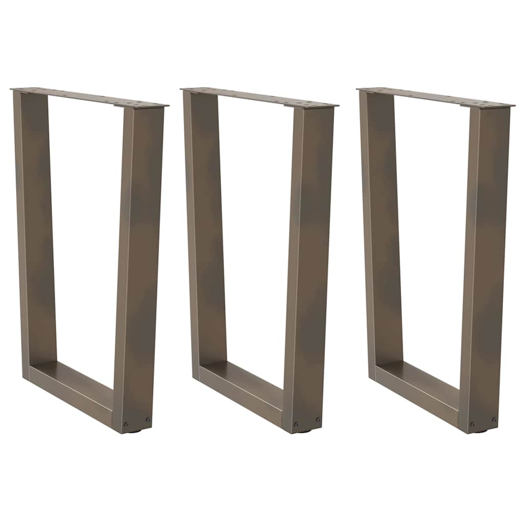 Coffee Table Legs V-Shape 2 Pcs Steel