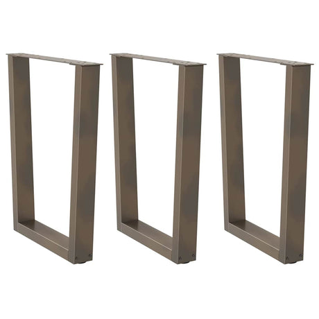 Coffee Table Legs V-Shape 2 Pcs Steel