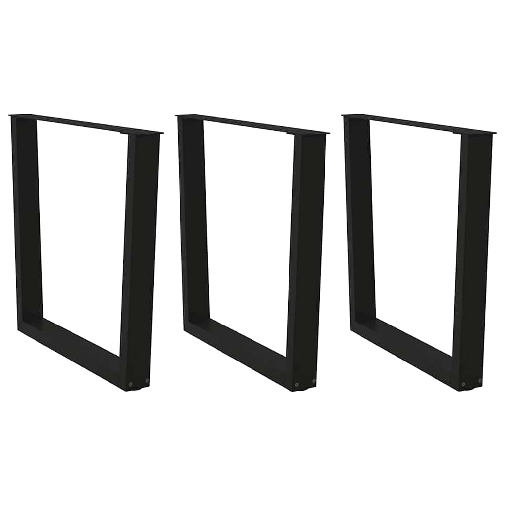 Coffee Table Legs V-Shape 2 Pcs Steel