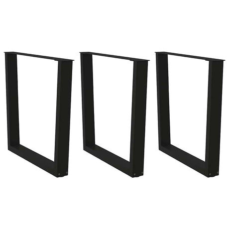 Coffee Table Legs V-Shape 2 Pcs Steel
