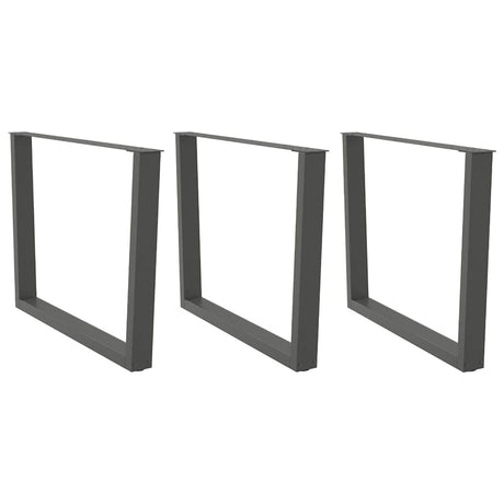 Coffee Table Legs V-Shape 2 Pcs Steel