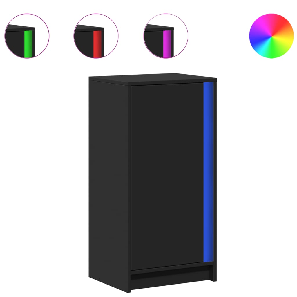 Sideboard With Led 42.5X34X85 Cm Engineered Wood