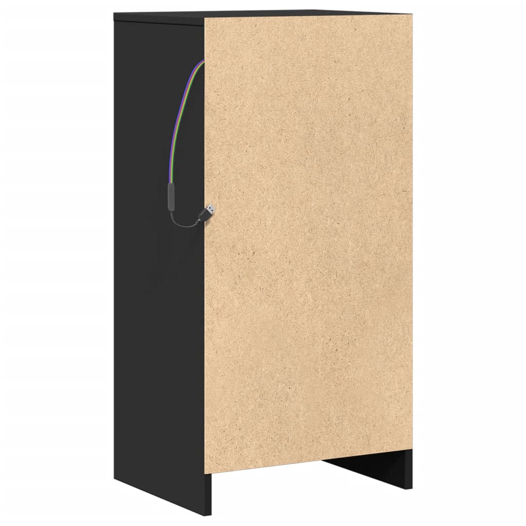 Sideboard With Led 42.5X34X85 Cm Engineered Wood