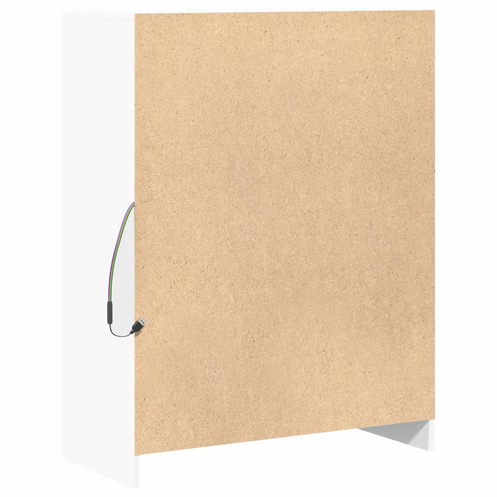 Sideboard With Led 77X34X100 Cm Engineered Wood