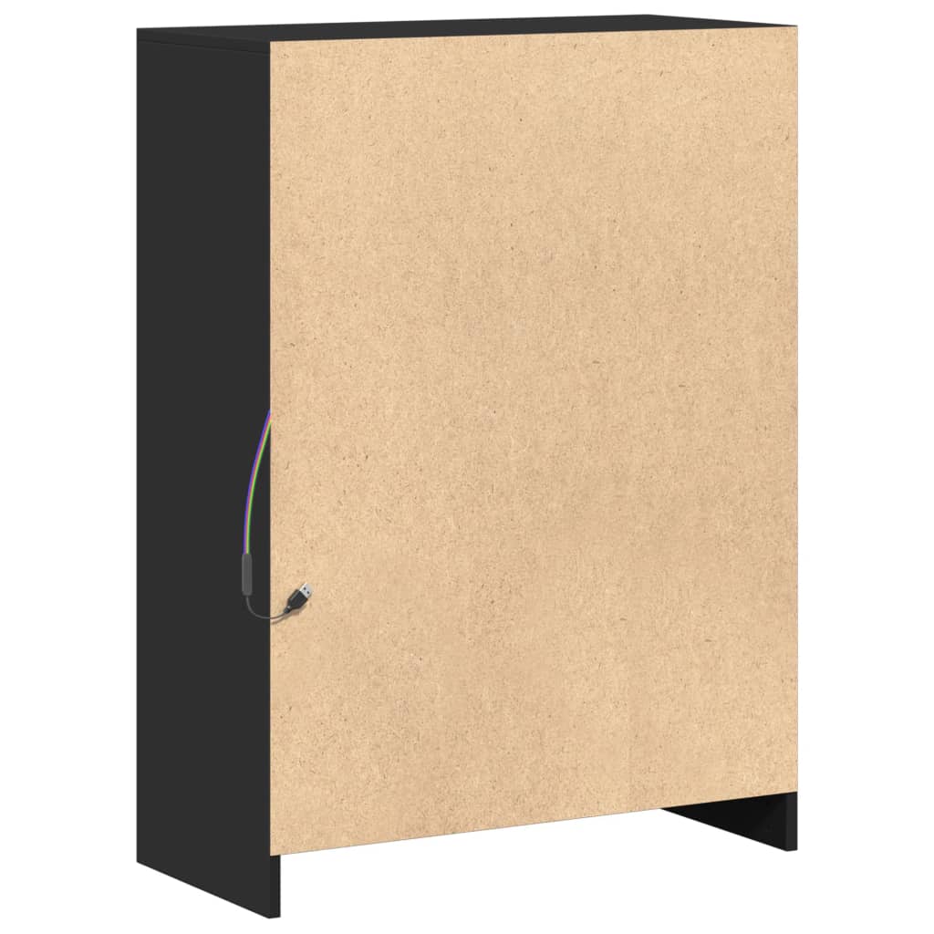 Sideboard With Led 72X34X100 Cm Engineered Wood