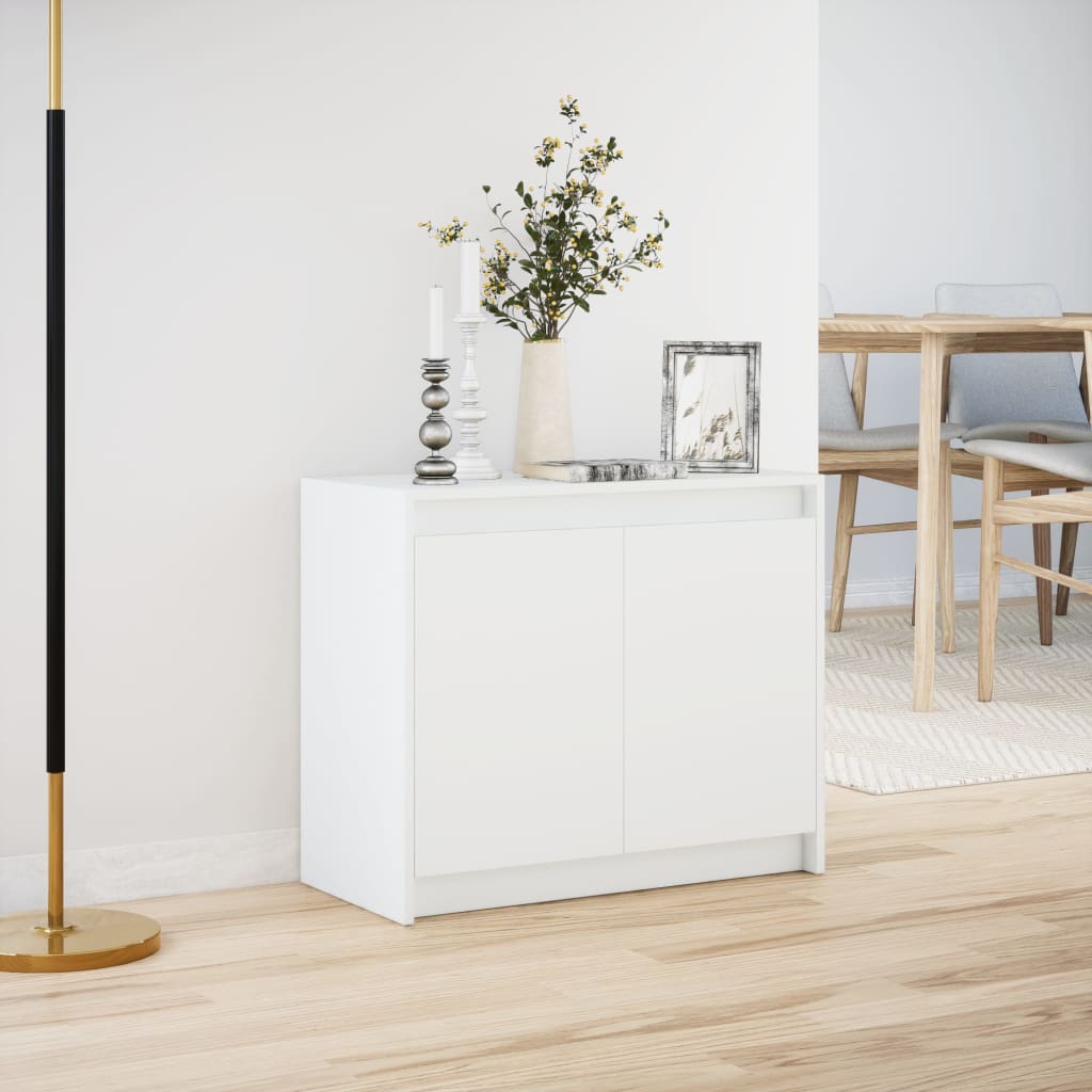 Sideboard With Led 72X34X61 Cm Engineered Wood