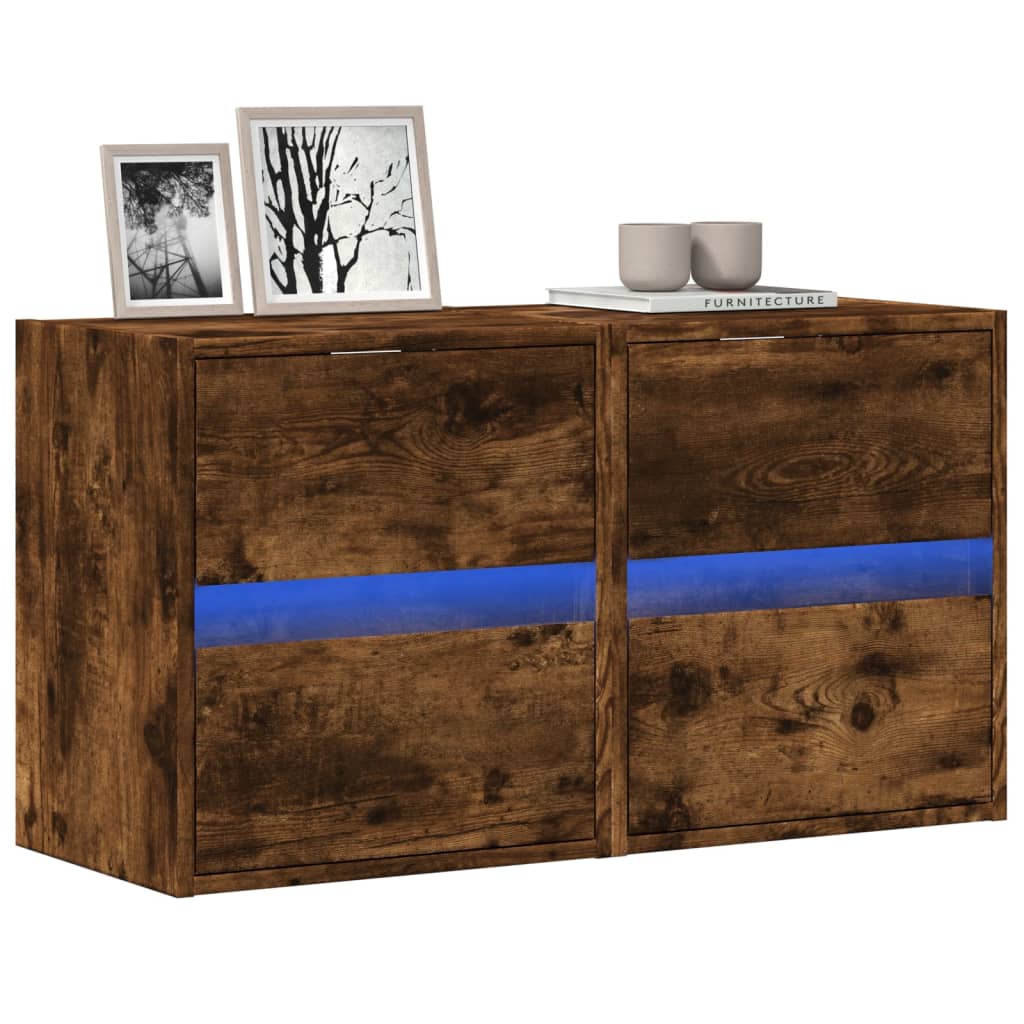 Tv Wall Cabinet With Led 180X31X45 Cm