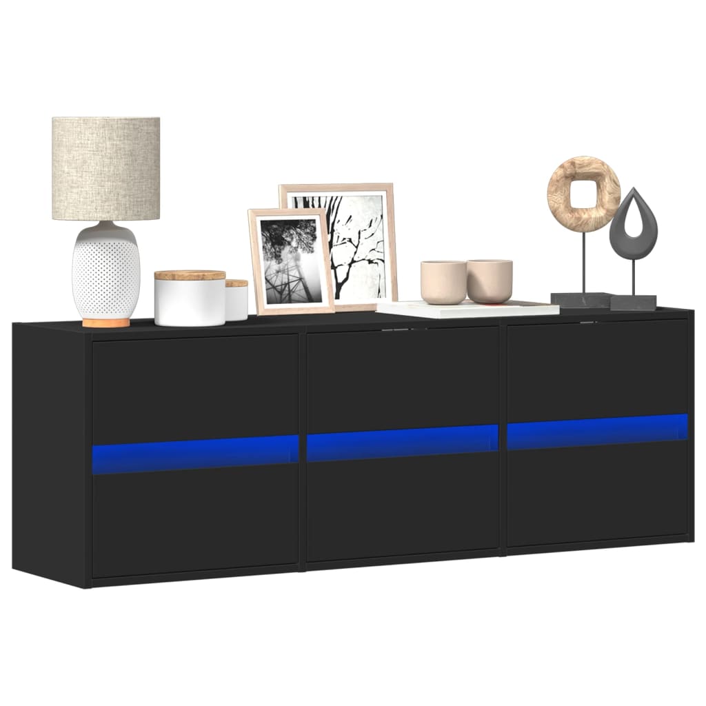 Tv Wall Cabinet With Led 180X31X45 Cm