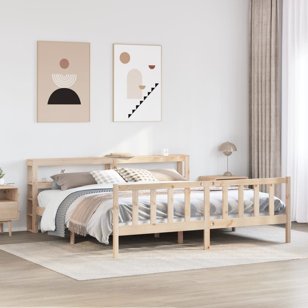 Bed Frame With Headboard Without Mattress Wax