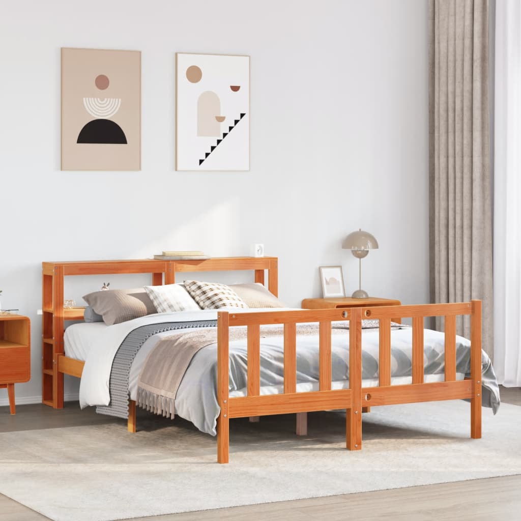 Bed Frame With Headboard Without Mattress Wax