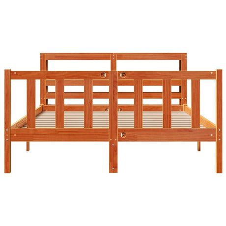 Bed Frame With Headboard Without Mattress Wax