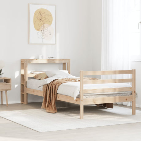 Bed Frame Without Mattress Solid Wood Pine