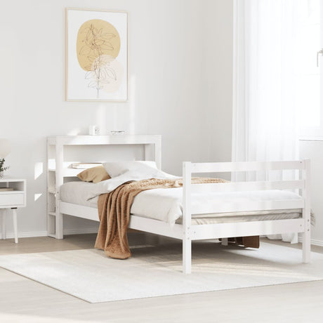 Bed Frame Without Mattress Solid Wood Pine