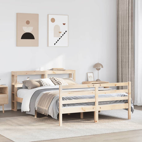 Bed Frame Without Mattress Solid Wood Pine
