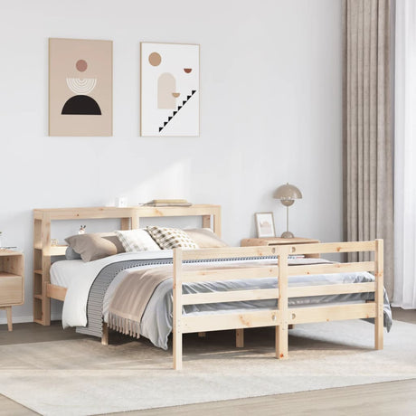Bed Frame Without Mattress Solid Wood Pine