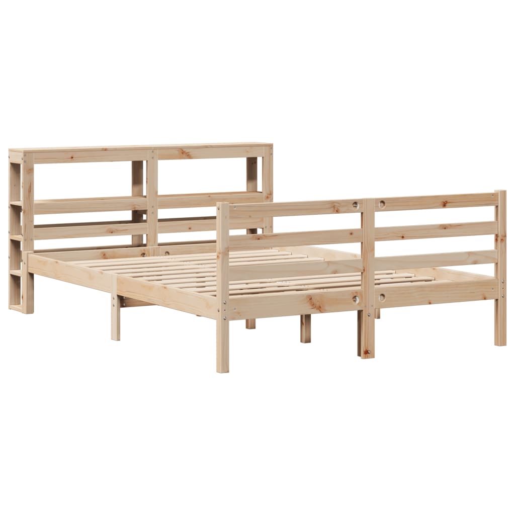 Bed Frame Without Mattress Solid Wood Pine