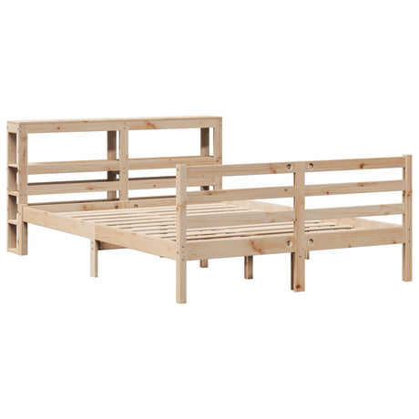 Bed Frame Without Mattress Solid Wood Pine