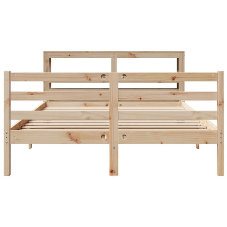 Bed Frame Without Mattress Solid Wood Pine