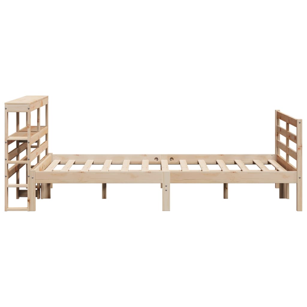Bed Frame Without Mattress Solid Wood Pine