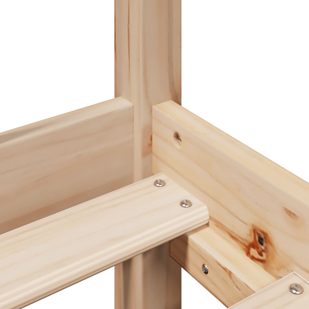 Bed Frame Without Mattress Solid Wood Pine