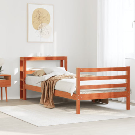Bed Frame Without Mattress Solid Wood Pine