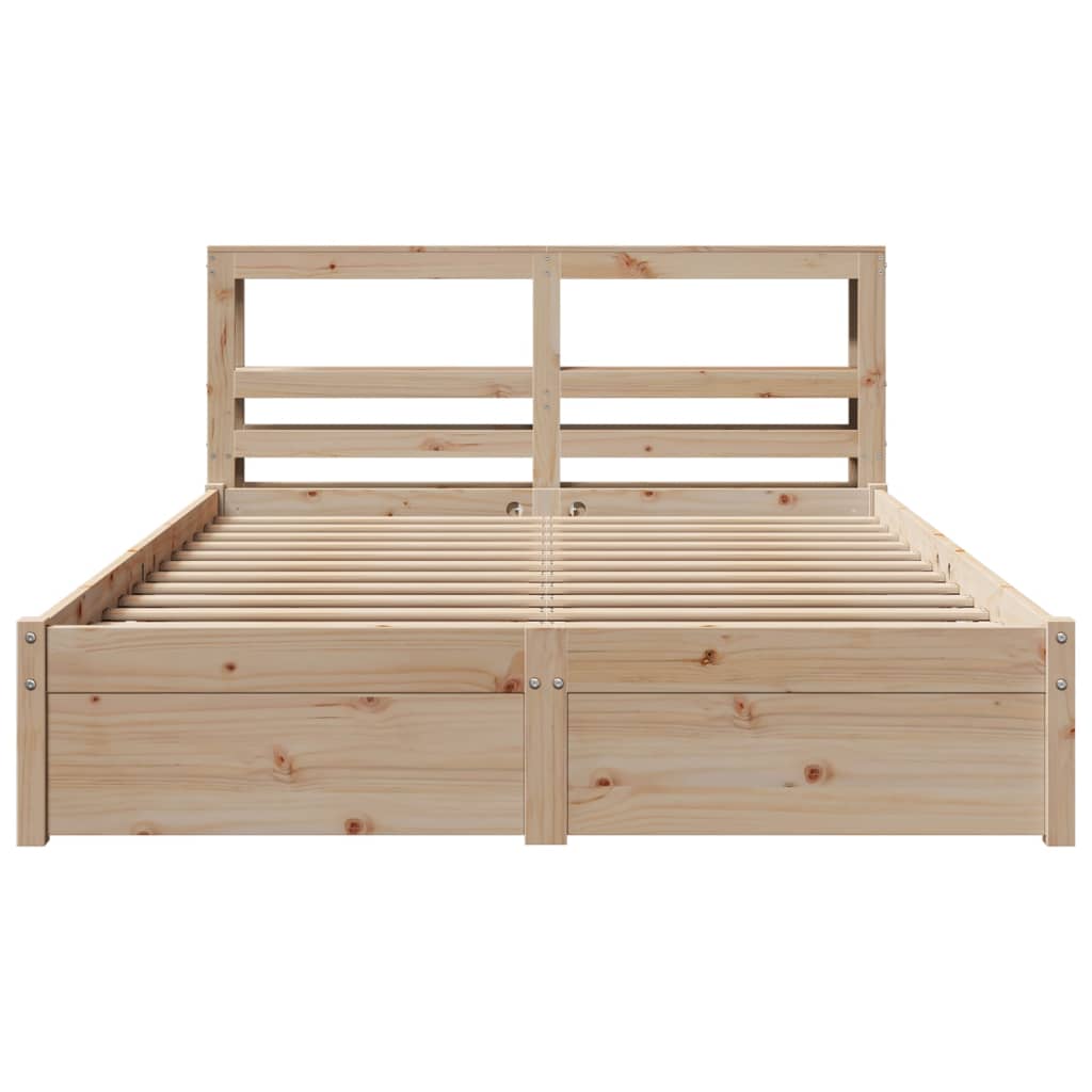 Bed Frame With Headboard Without Mattress Double