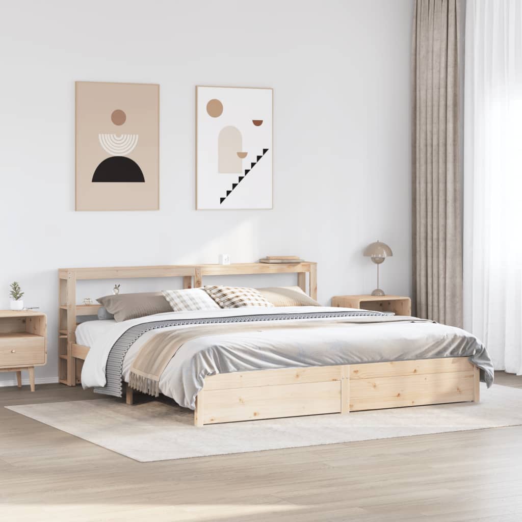 Bed Frame With Headboard Without Mattress Double