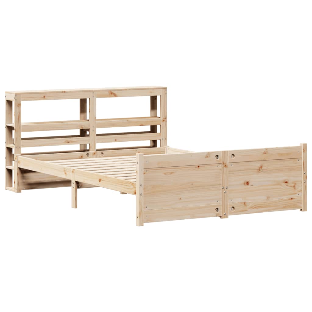 Bed Frame With Headboard Without Mattress 120X190 Cm Small Double