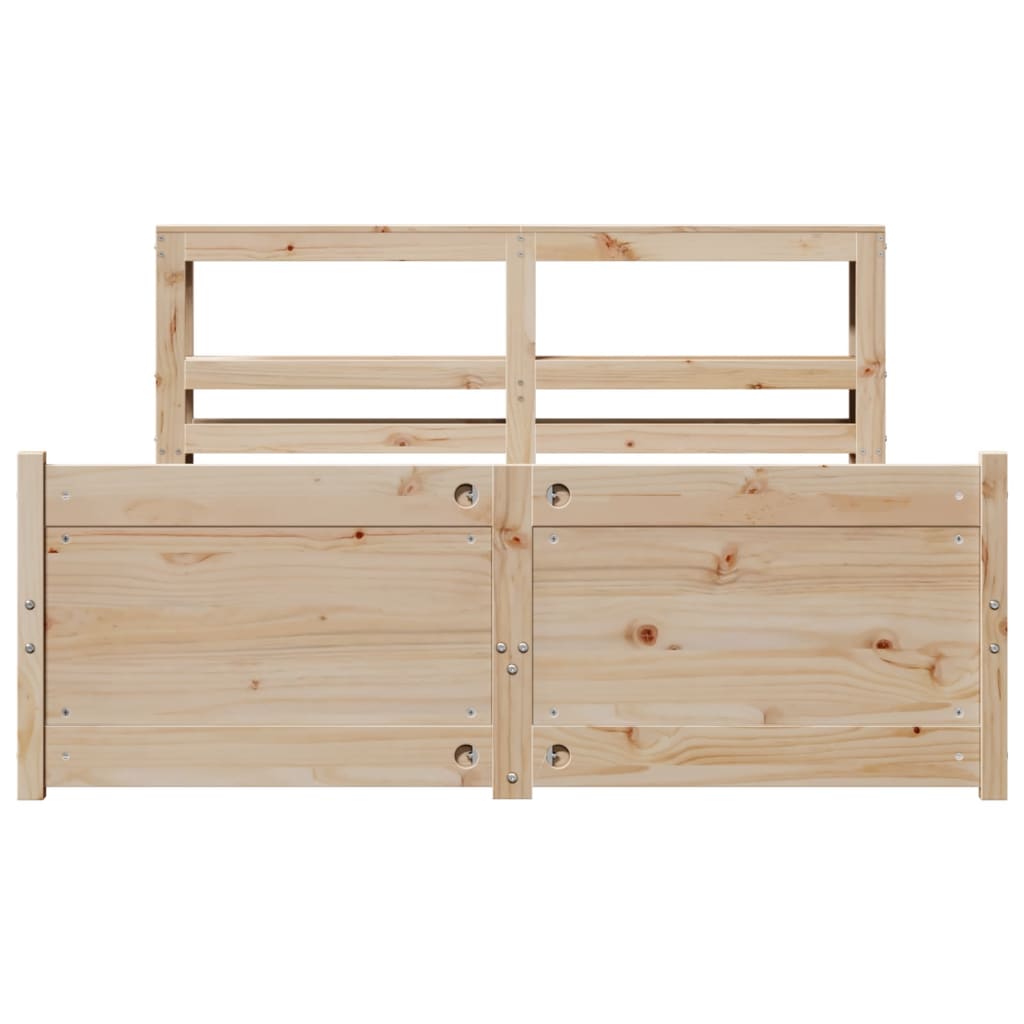 Bed Frame With Headboard Without Mattress 120X200 Cm