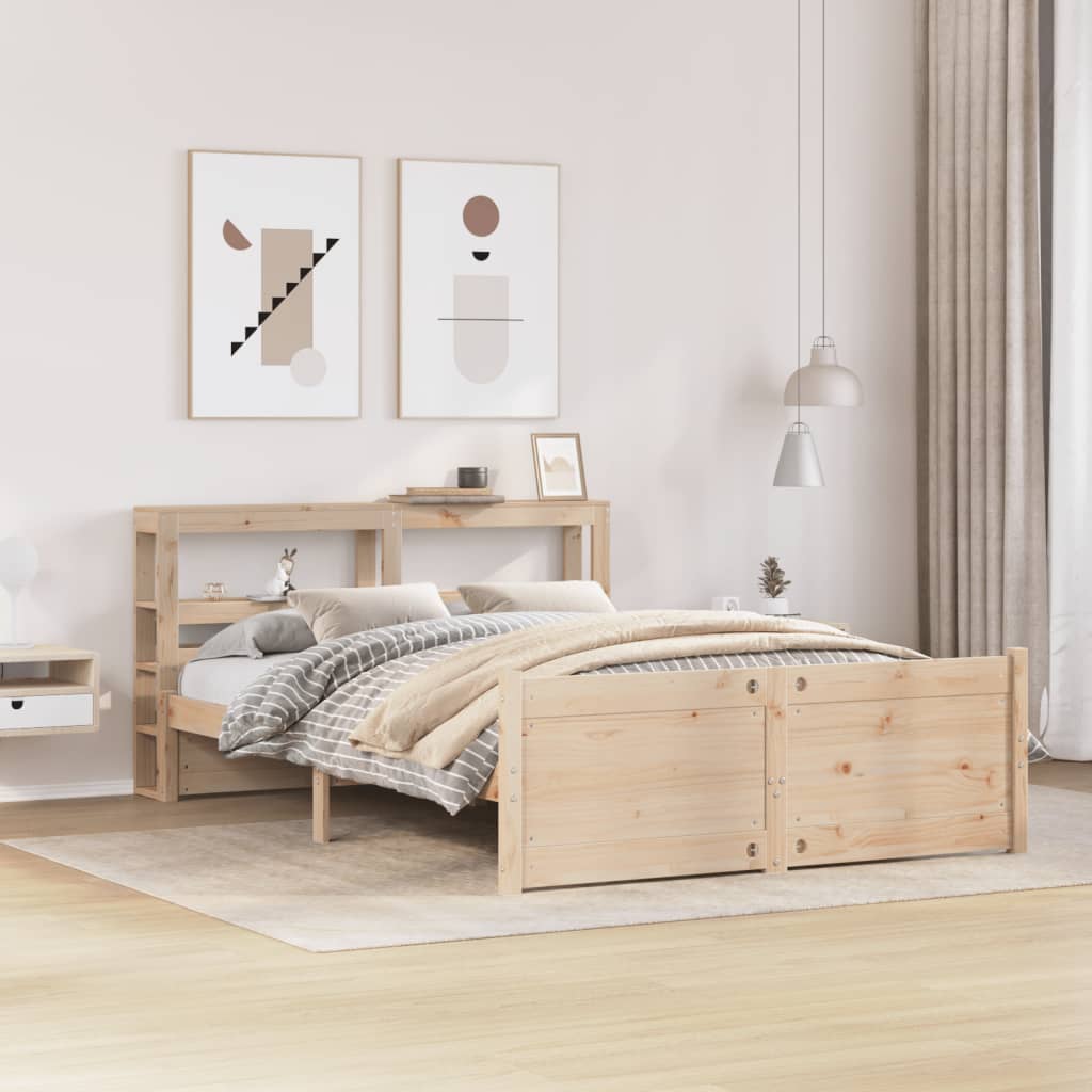 Bed Frame With Headboard Without Mattress 150X200 Cm King Size
