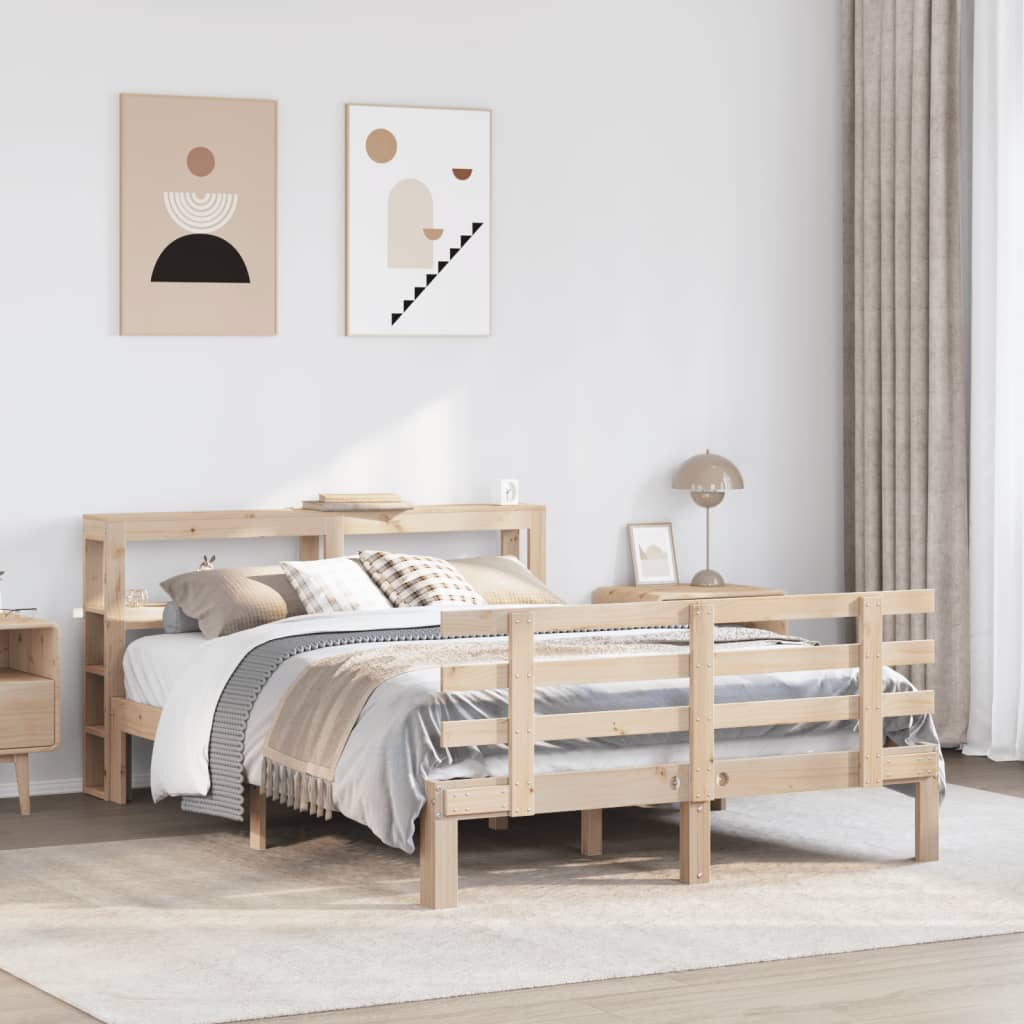 Bed Frame With Headboard Without Mattress 120X200 Cm