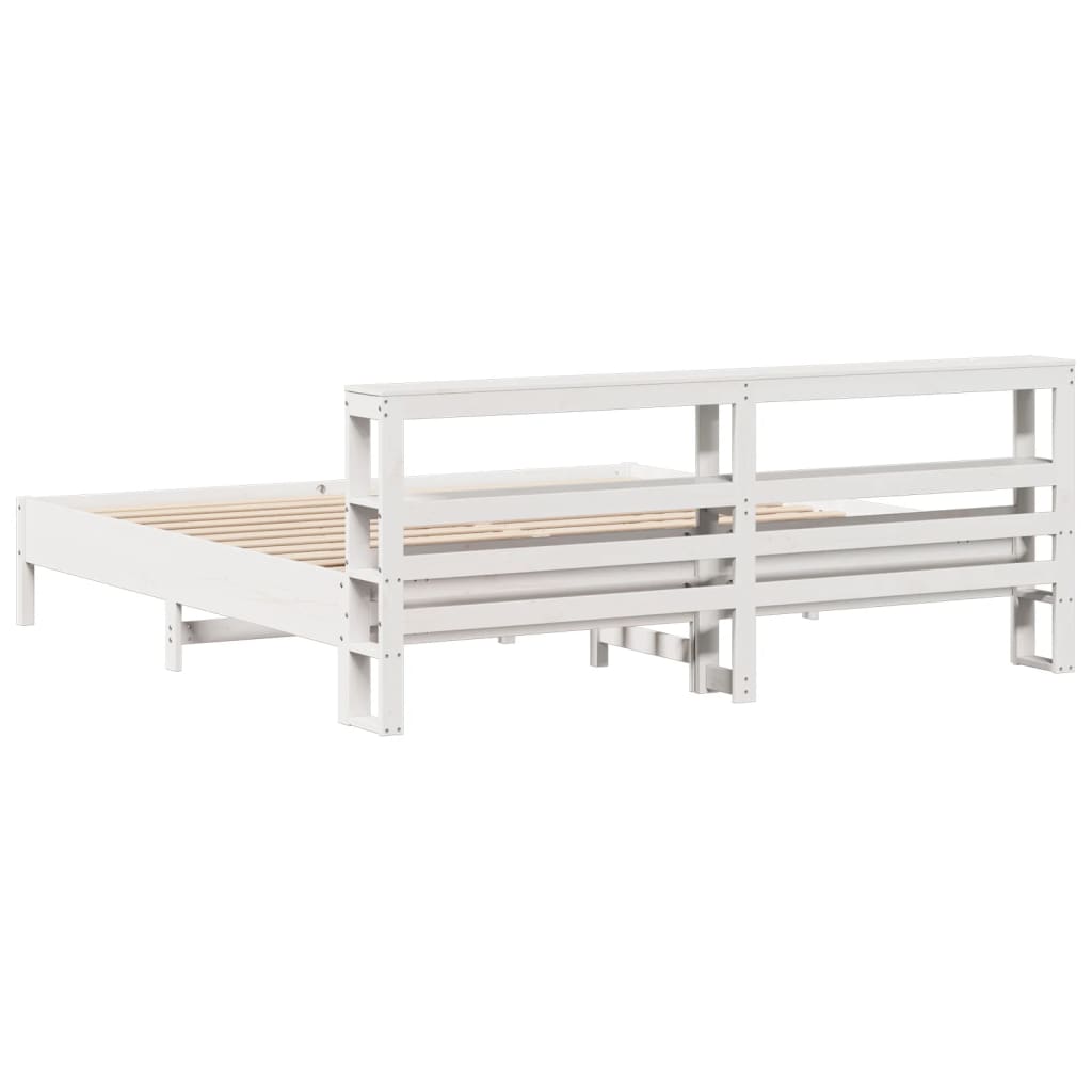 Bed Frame Without Mattress Solid Wood Pine