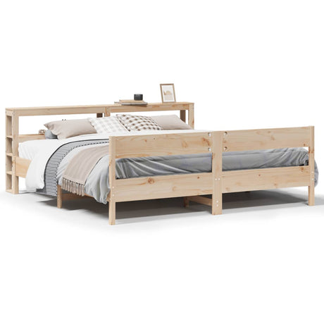 Bed Frame Without Mattress Solid Wood Pine