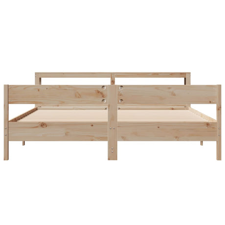 Bed Frame Without Mattress Solid Wood Pine