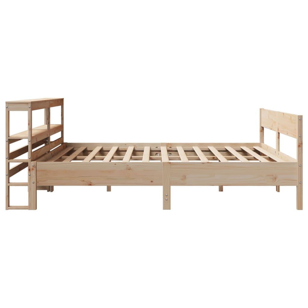Bed Frame Without Mattress Solid Wood Pine