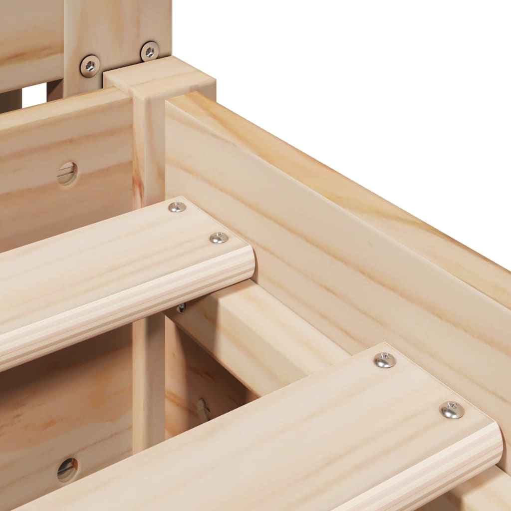 Bed Frame Without Mattress Solid Wood Pine