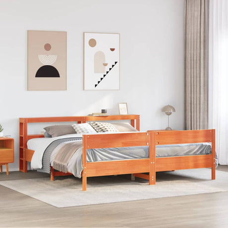Bed Frame Without Mattress Solid Wood Pine