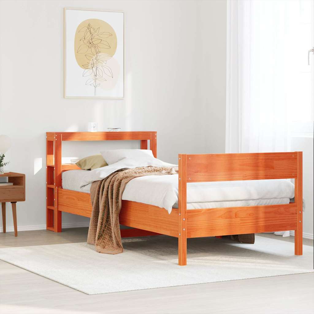 Bed Frame Without Mattress Solid Wood Pine