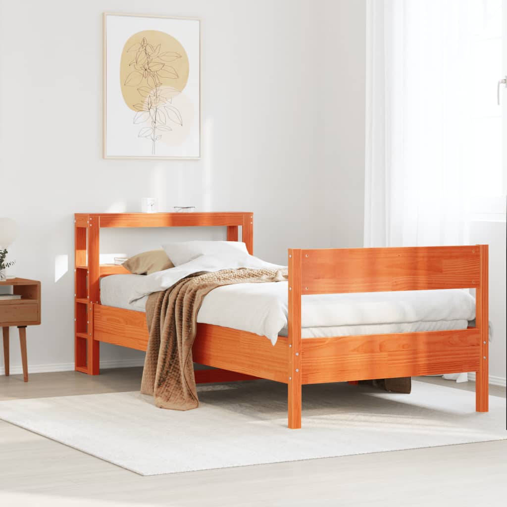 Bed Frame Without Mattress Solid Wood Pine