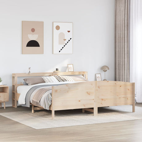 Bed Frame Without Mattress Super King Solid Wood Pine