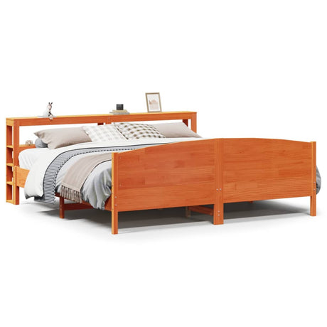 Bed Frame Without Mattress Super King Solid Wood Pine