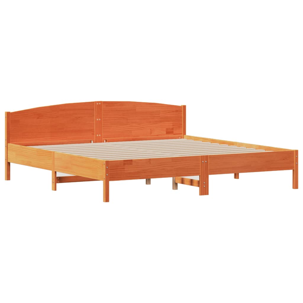 Bed Frame Without Mattress Super King Solid Wood Pine