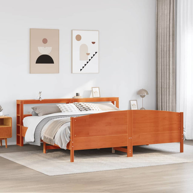 Bed Frame Without Mattress Super King Solid Wood Pine
