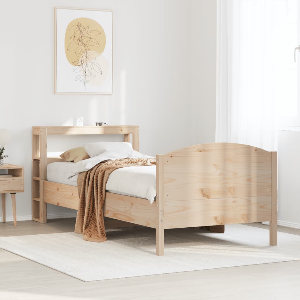 Bed Frame Without Mattress Super King Solid Wood Pine