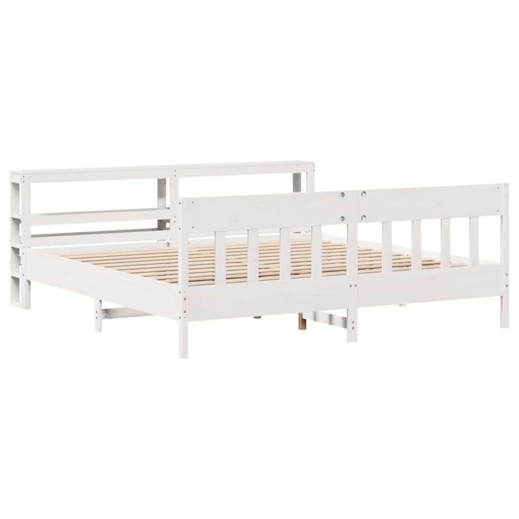 Bed Frame Without Mattress Solid Wood Pine