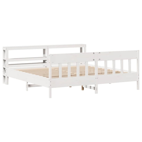 Bed Frame Without Mattress Solid Wood Pine