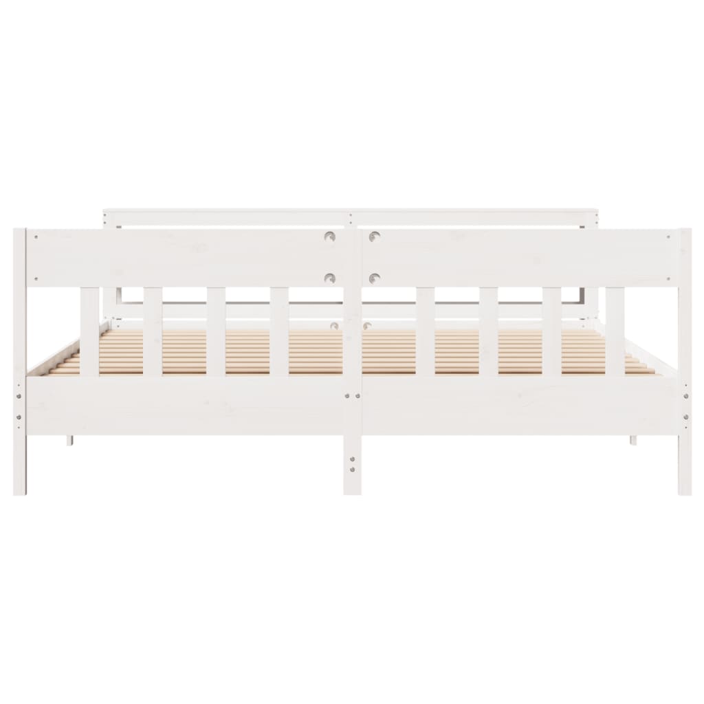 Bed Frame Without Mattress Solid Wood Pine