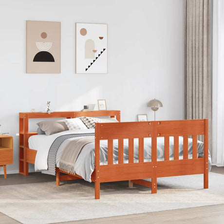 Bed Frame Without Mattress Solid Wood Pine