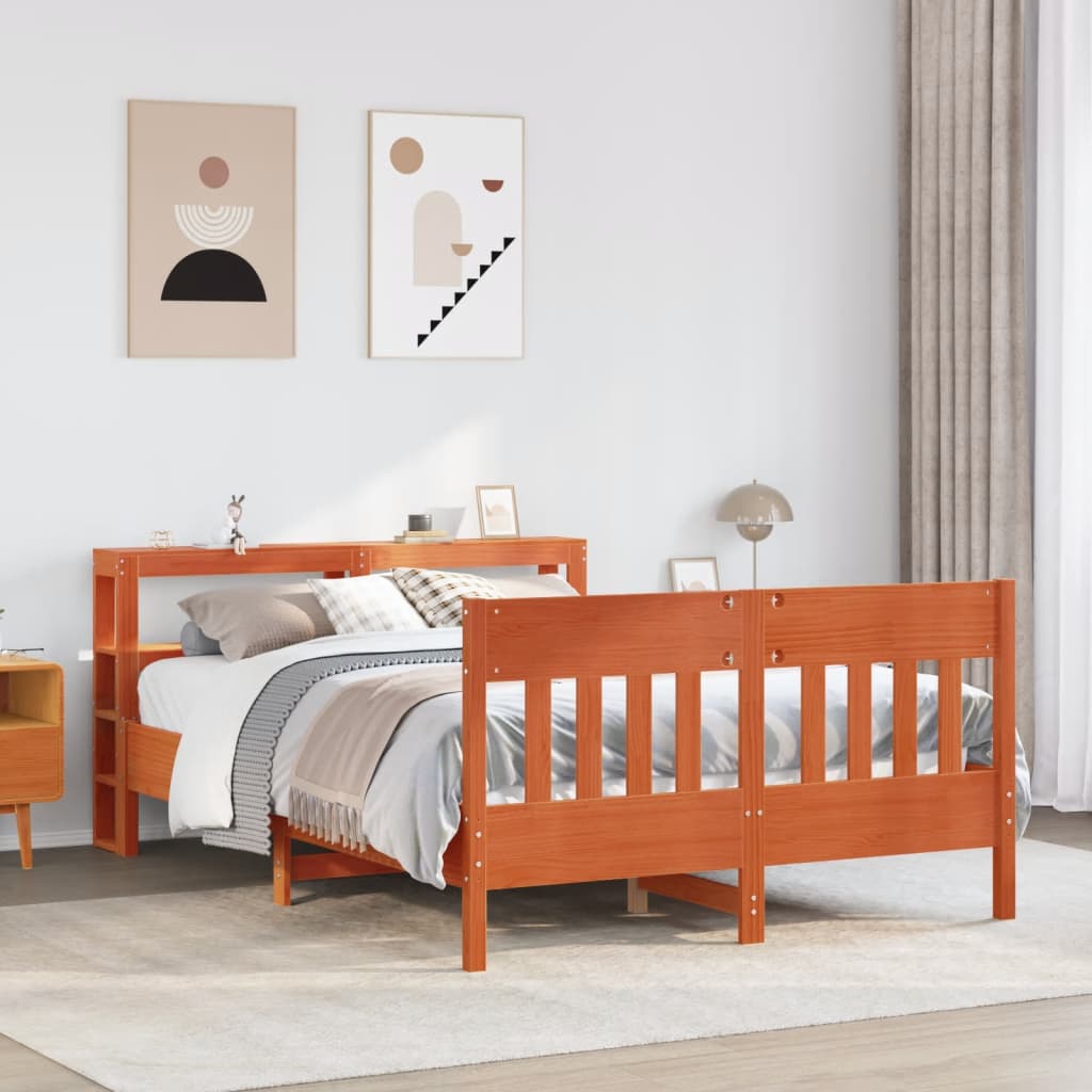 Bed Frame Without Mattress Solid Wood Pine